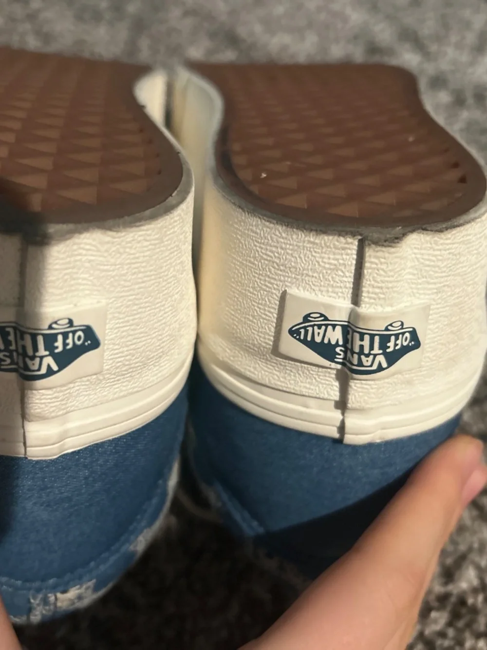 Low Top Blue Platform Vans